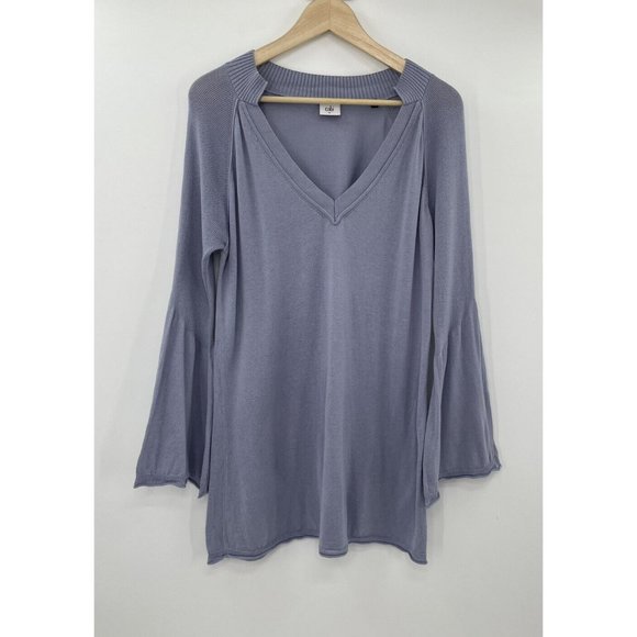 CAbi Sweaters - CAbi Women’s Cassidy Lilac Blue Bell Sleeve Sweater Pullover Size Medium